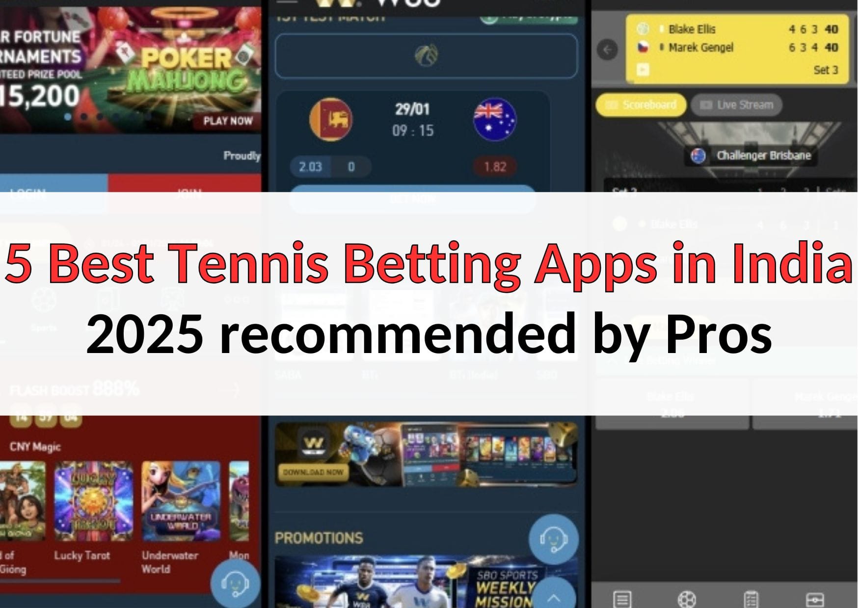5 Best Tennis Betting Apps in India