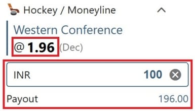 betting odds example 2 hockey betting rules