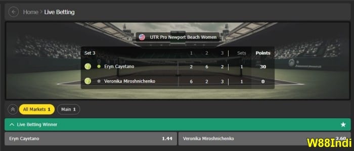 Live Tennis Betting Odds explained for beginners