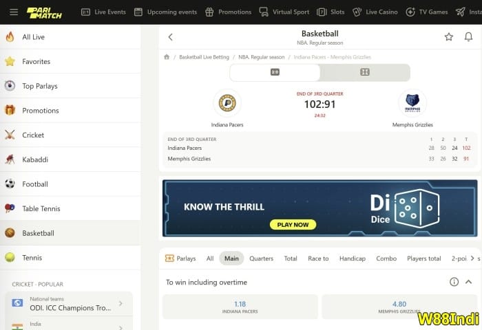 bet at parimatch best basketball betting site