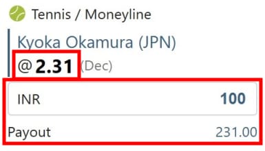 example of odds how does tennis betting work
