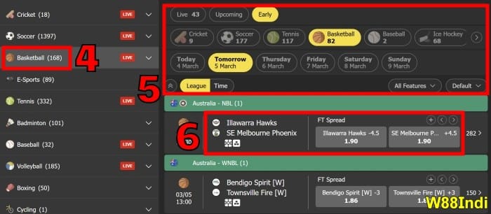 3 way in basketball betting guide step 2 select a match