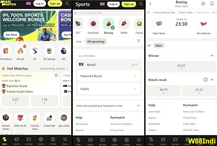 best boxing betting app download parimatch india