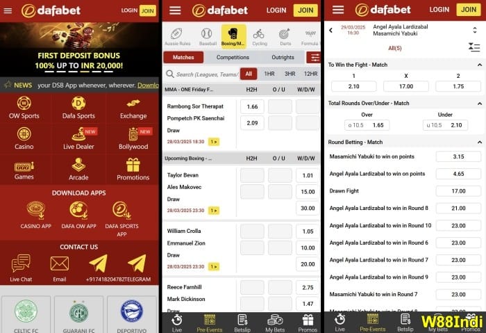best boxing betting app for new players dafabet