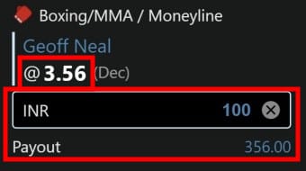 betting odds how does boxing betting work