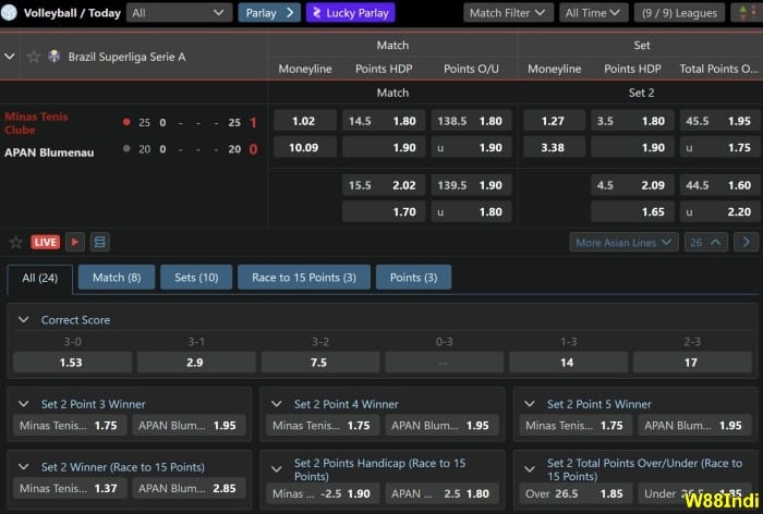 volleyball betting lines that every player should know