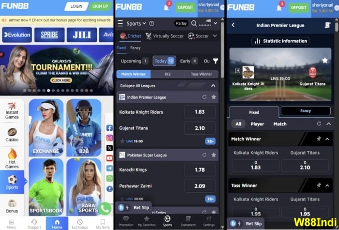 best ipl cricket betting apps fun88 india