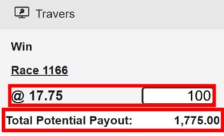 example 1 horse race betting rules