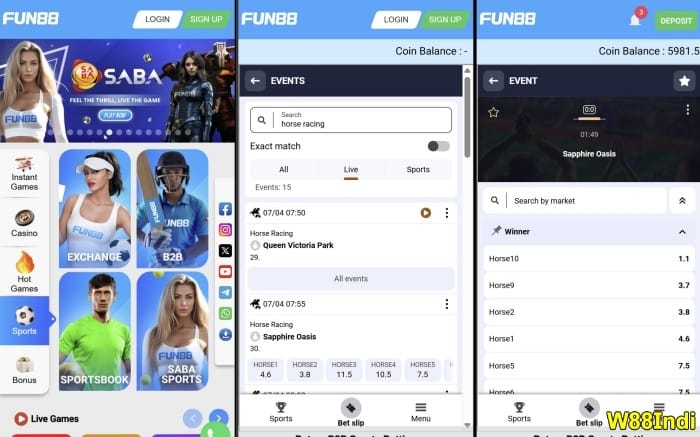 fun88 india best betting apps for horse racing