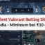 5 Best Valorant Betting Sites in India – Minimum bet ₹10 only