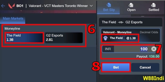 play valorant betting online on top tournaments