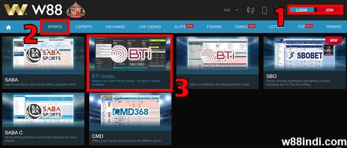 w88 cricket betting step 1 access w88 sportsbook