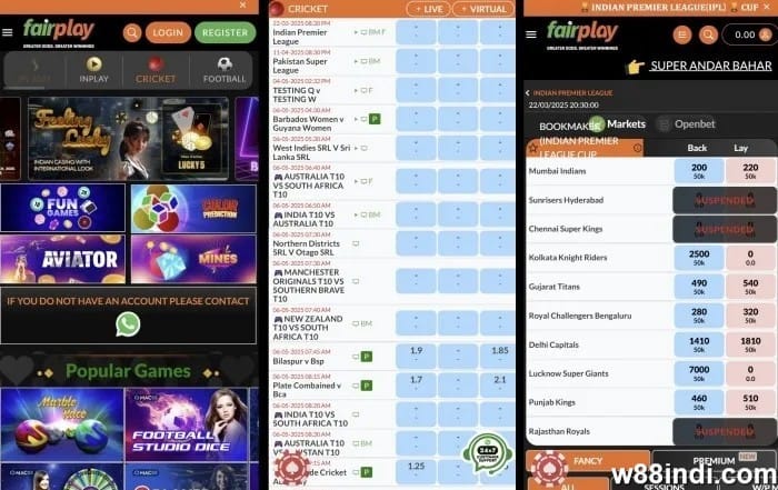 cricket exchange betting apps fairplay