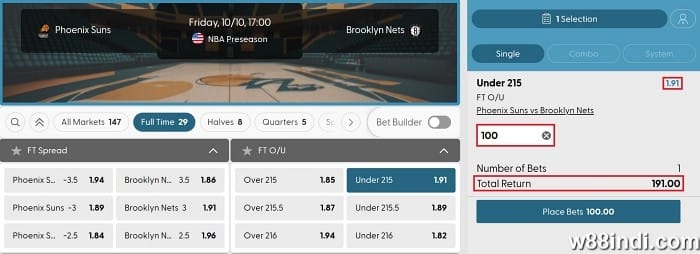how do betting markets work payouts