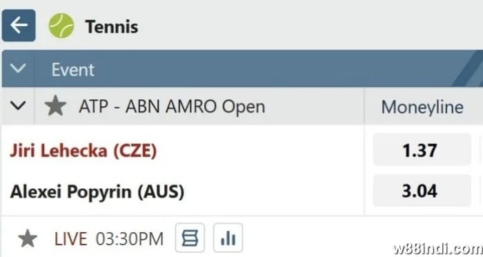 tennis betting rules betting odds