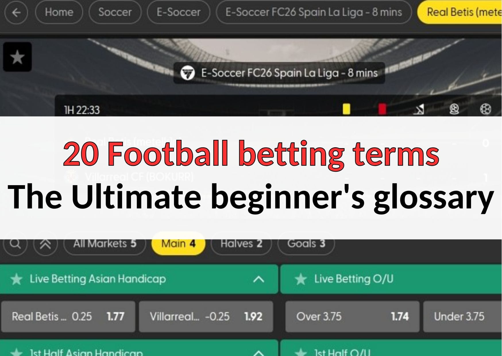 20 football betting terms