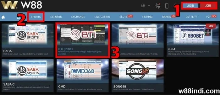 ipl cricket betting guide step 1 login and select sportsbook