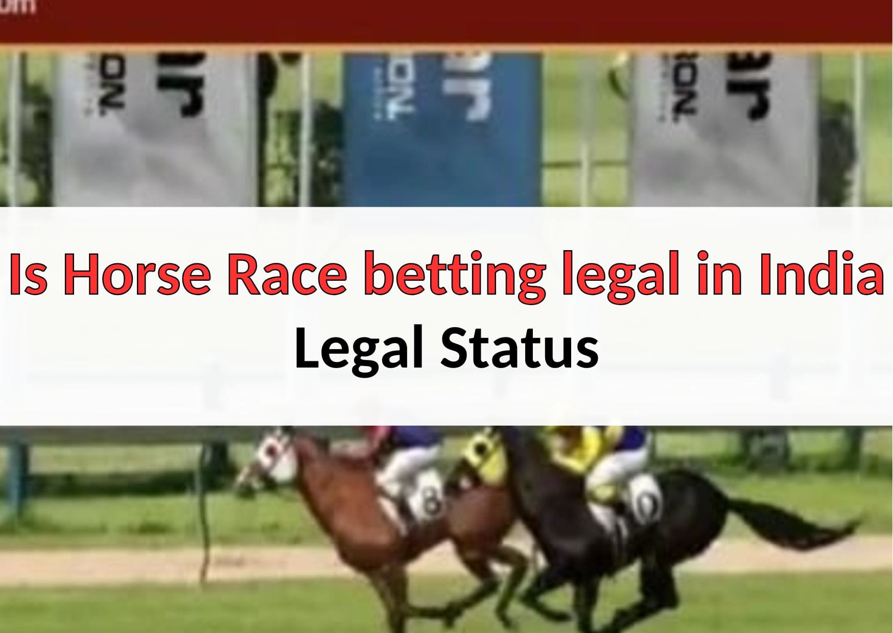 is horse race betting legal in India