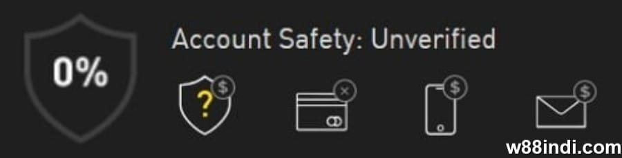 w88 free credit verify account details