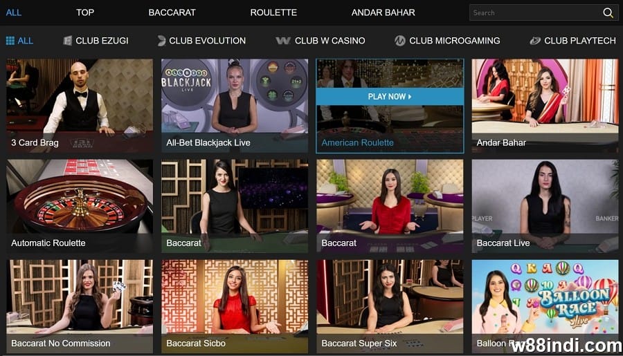 w88 live casino enjoy exclusive member benefits
