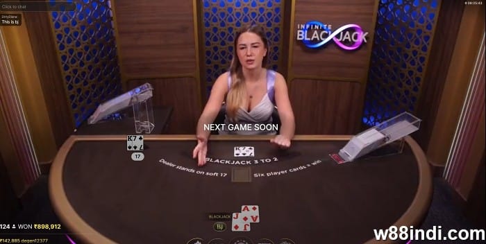 w88 live casino play blackjack online