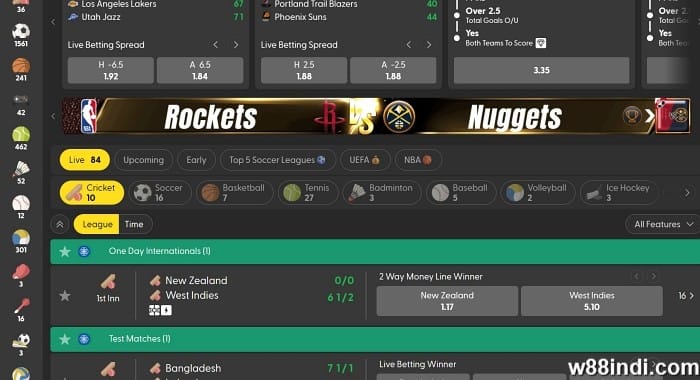 w88 sportsbook bti india sportsbook
