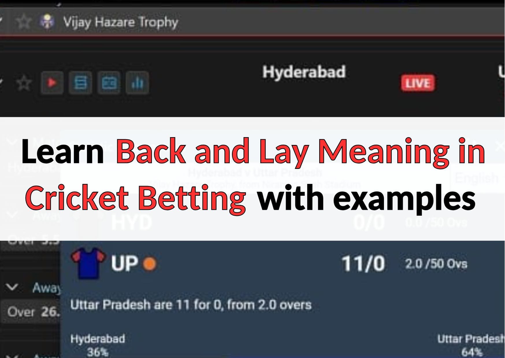 back and lay meaning in cricket betting