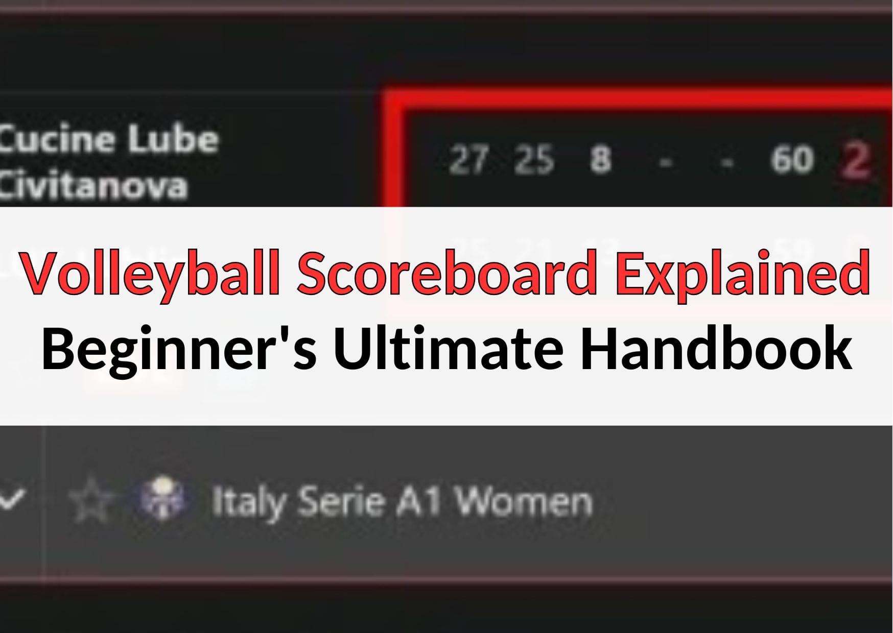 volleyball scoreboard explained