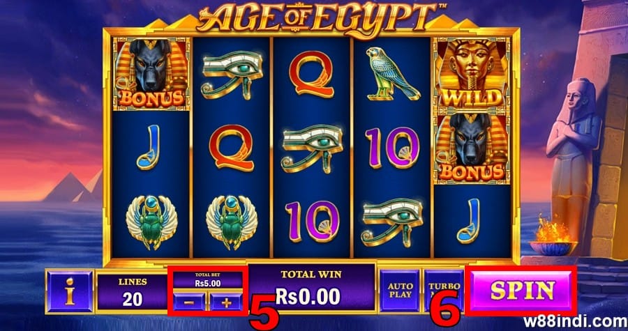 w88 slots step 3 place a bet and spin
