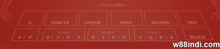 hi lo card game rules main and side bets