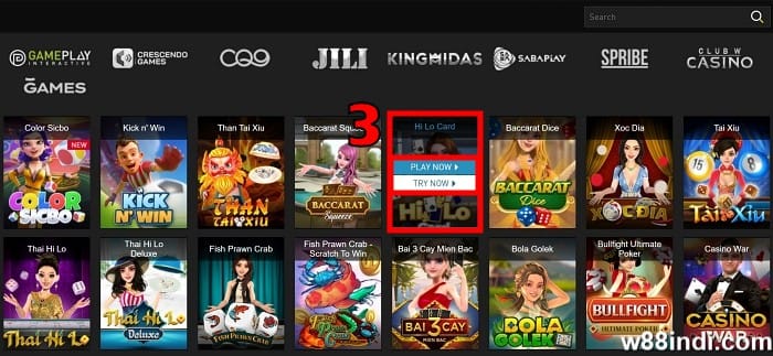 how to play hi lo card game step 2