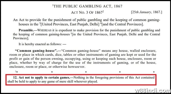 is rummy legal in india gambling laws