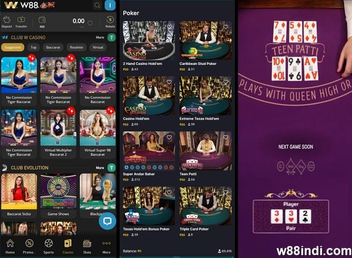 online 3 patti real money app w88