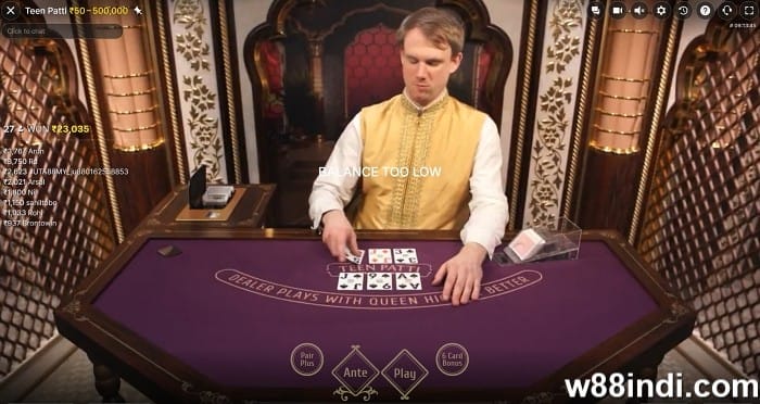 3 patti sequence order explained by w88indi