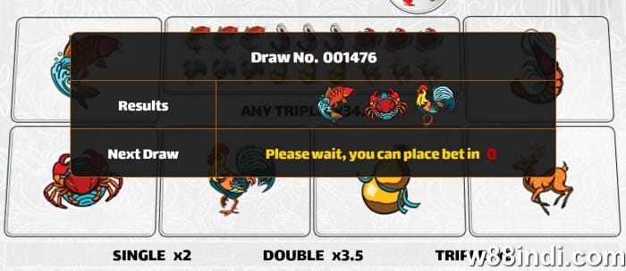 fish prawn crab dice game odds