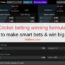 Cricket betting winning formula to make smart bets & win big