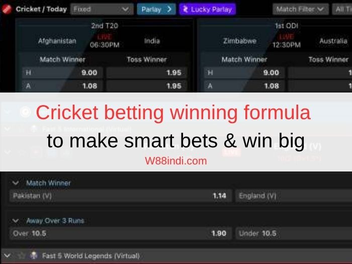 Cricket betting winning formula to make smart bets & win big
