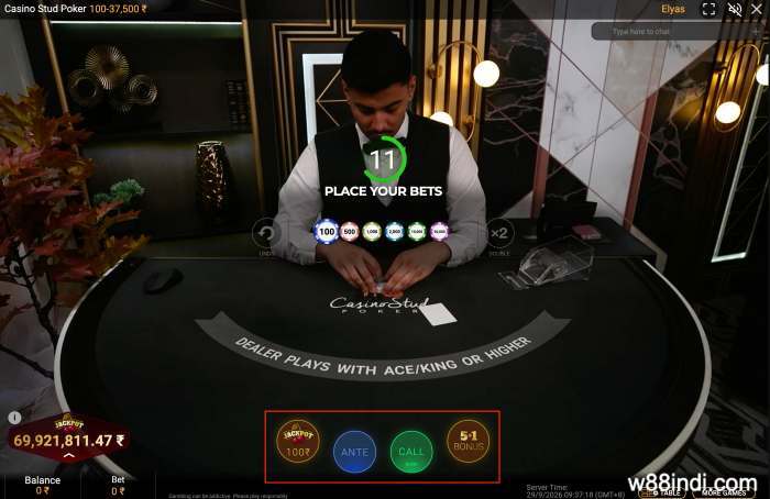 playtech-casino-stud-poker-betting-options