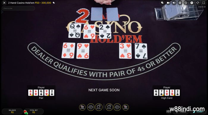 2-hand-poker-at-w88-online
